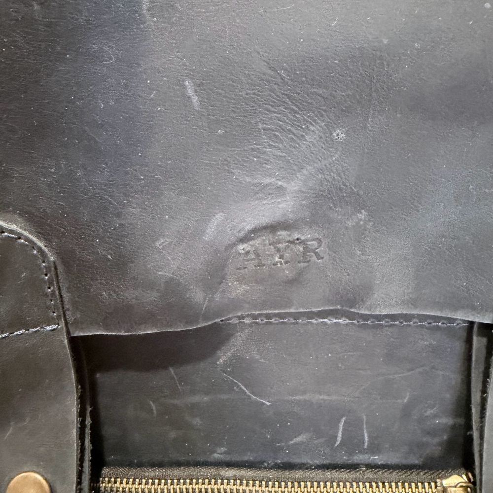 Blue Leather Backpack - Picture 5 of 5